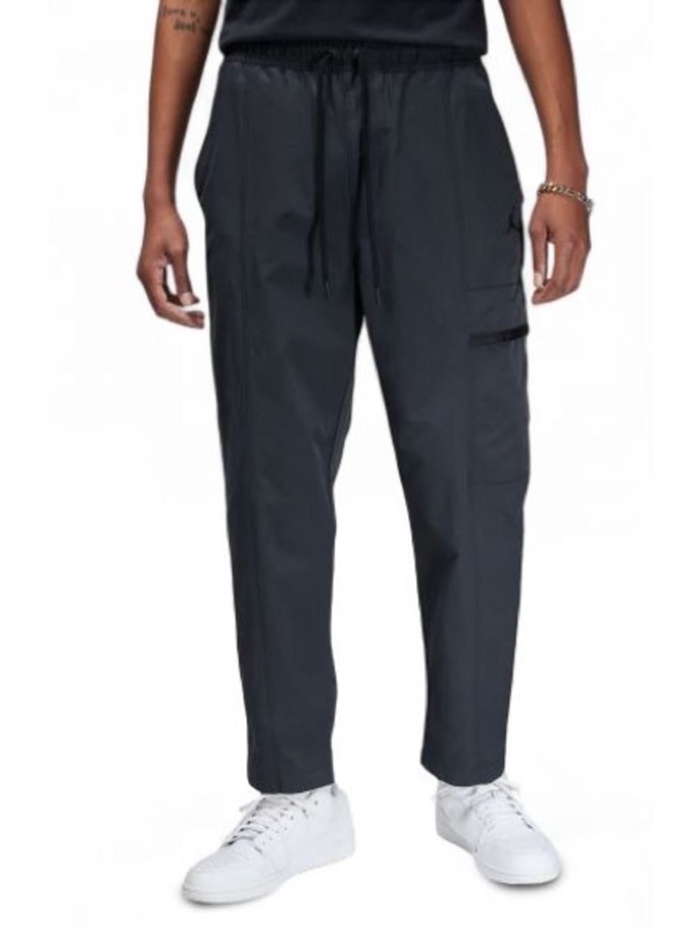 Jordan Black Cargo Pants with Drawstring Waist